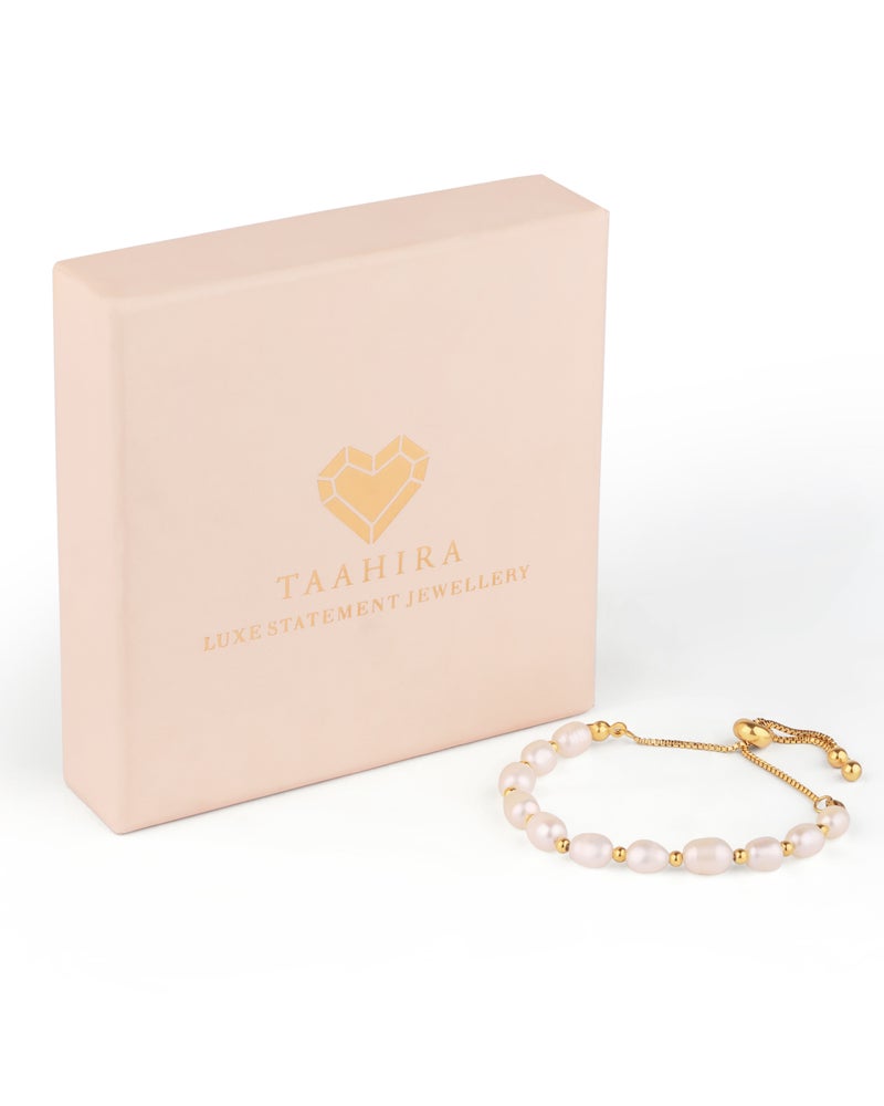 TAAHIRA Freshwater Pearl Beaded Bracelet - Image 3